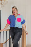 Color Me Cool Color Block Top