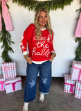 PREORDER- DECK THE HALLS BOW SWEATER