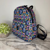 Mini Backpack - Bold Purple Orange Pink Tie Dye