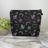 Pouch XL - Butterfly Rainbow Heart