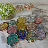 Compact Mirror - Metal Gems