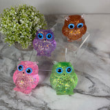 Squishy Toy - Owl, Glitter