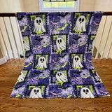 Blanket Halloween #22 - Purple Frame Ghosts