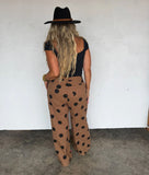 PREORDER- MOCHA DOT DENIM JEANS