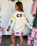 PREORDER- MERRY MESSAGE SWEATSHIRT