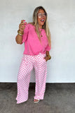 PREORDER: Haddie Wide Leg Checker Pants
