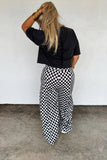 PREORDER: Haddie Wide Leg Checker Pants
