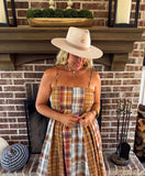 PREORDER- THE ASHFORD PLAID MAXI DRESS