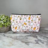Pouch - Easter - Bunny Carrot on Pink