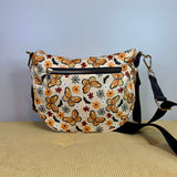 The Roni Nylon Crossbody - Halloween Fall Spiderweb Butterfly