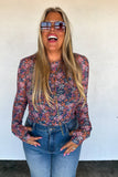 PREORDER- FALL FLOWER DRESS IT UP MESH TOPS