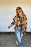 PREORDER- SCARLETT PLAID SHACKET