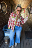 PREORDER- SCARLETT PLAID SHACKET