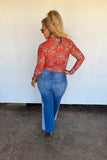 PREORDER- TWO TONE DENIM JEANS