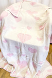 SC - Light Pink Heart Luxury Blanket