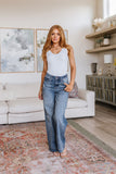Katrina High Waist Distressed Denim Trousers
