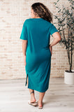 Keeping It Chill Drop Shoulder Maxi Dress in Teal