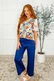 Little Strolls Straight Leg Trousers in Royal Blue