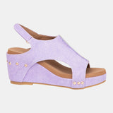 Melissa Color Pop Wedge – Slingback Denim Platform in 3 Bright Shades