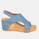 Hannah Slingback Wedge – Cutout Platform Sandal in 8 Stylish Finishes