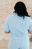 Meet Me by the Pier Collared Top in Sky Blue