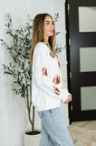 PREORDER: Sequin Pumpkin Bow Pullover
