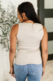 She's Exceptional Ribbed Crew Neck Tank Top