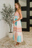PREORDER: Spaghetti Strap Boho Print Dress