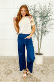 Little Strolls Straight Leg Trousers in Royal Blue