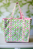 SC - ETA 6/4 - Miller Pink and Green Floral Tote Bag