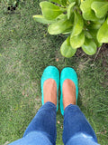 Tropical Green Suede
