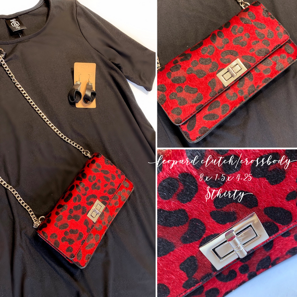 Red Leopard Purse
