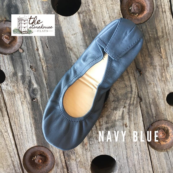 Classic Navy Blue Storehouse Flats