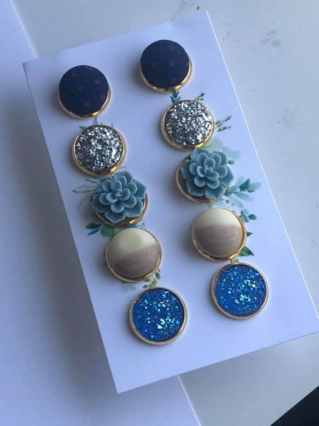 Earring Stud Variety Set