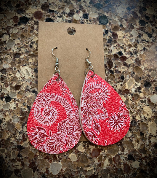 Leather Drop Earrings