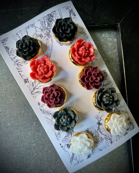 Designer Floral Earring Set